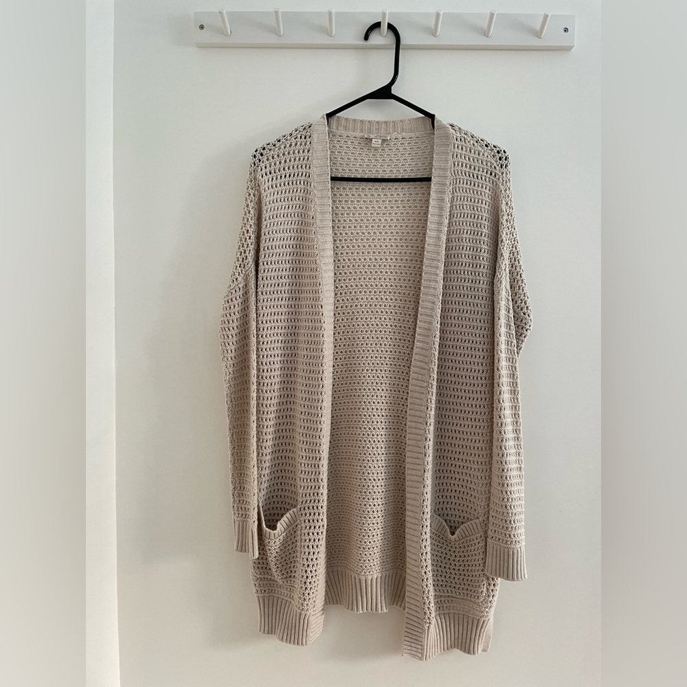 Gap loose knit long cardigan